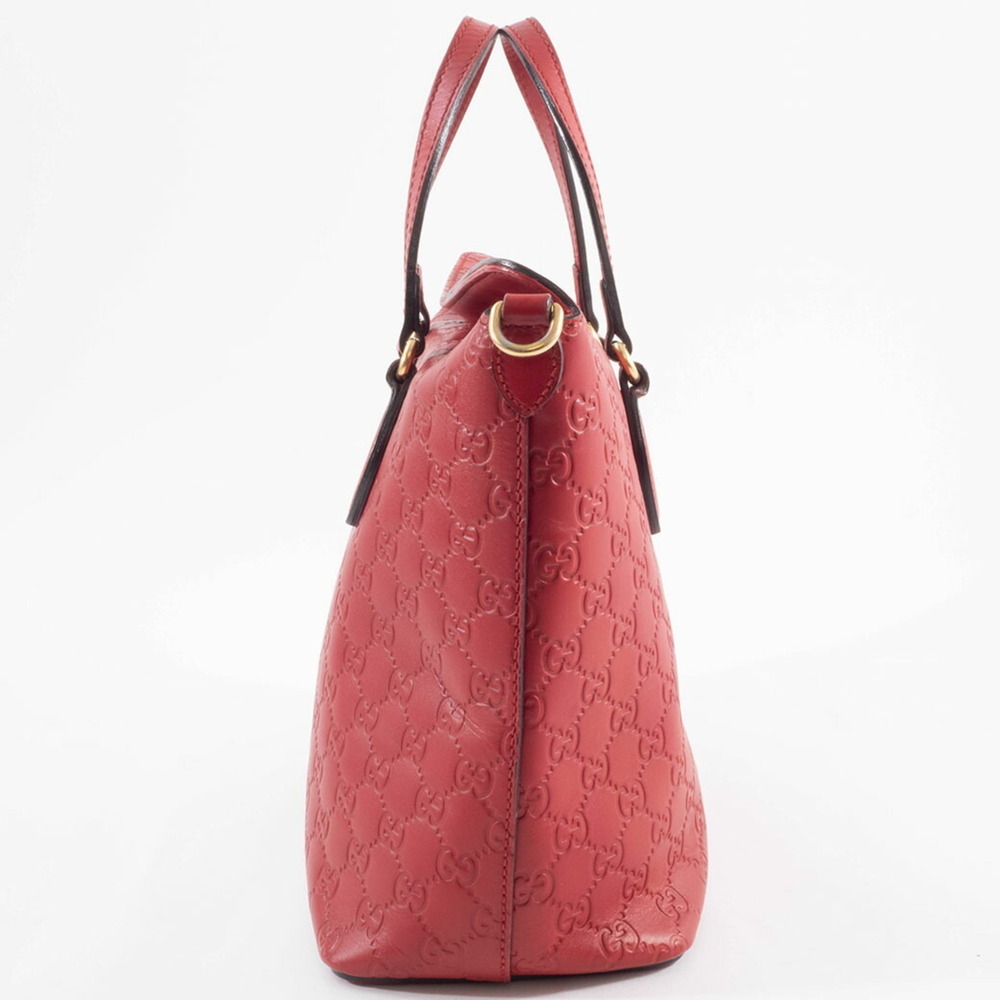 GUCCI Authentic Red Leather Tote Bag - Picture 4 of 16
